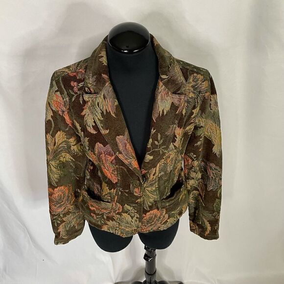 DKNY Jeans Tapestry Autumnal Blazer - Women’s M - Picture 4 of 8